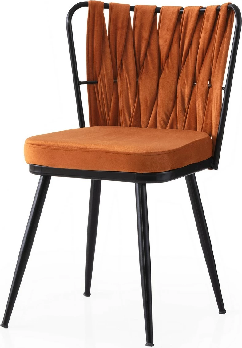 Set karrigesh (2 copë), Skye Decor, ngjyrë e zezë dhe portokalli, Kuşaklı - 224 V2