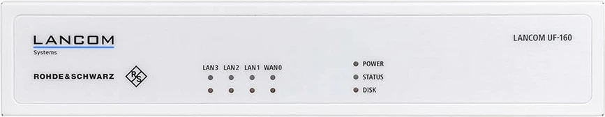 Firewall LANCOM R&S UF-160, 3.55 Gbit/s, 1.2 Gbit/s, 750 Mbit/s, IEEE 802.1Q, BGP, Wired