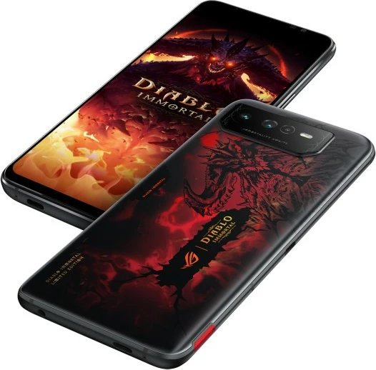 Celular ASUS ROG Phone 6 Diablo Immortal Edition, 16 GB, 512 GB, 50 MP, Android 12, Hellfire Red
