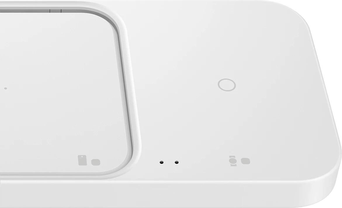 Karikues wireless Samsung Wireless Charger Duo EP-P5400TWEGEU, 15W, me kabllo USB-C, i bardhë, set