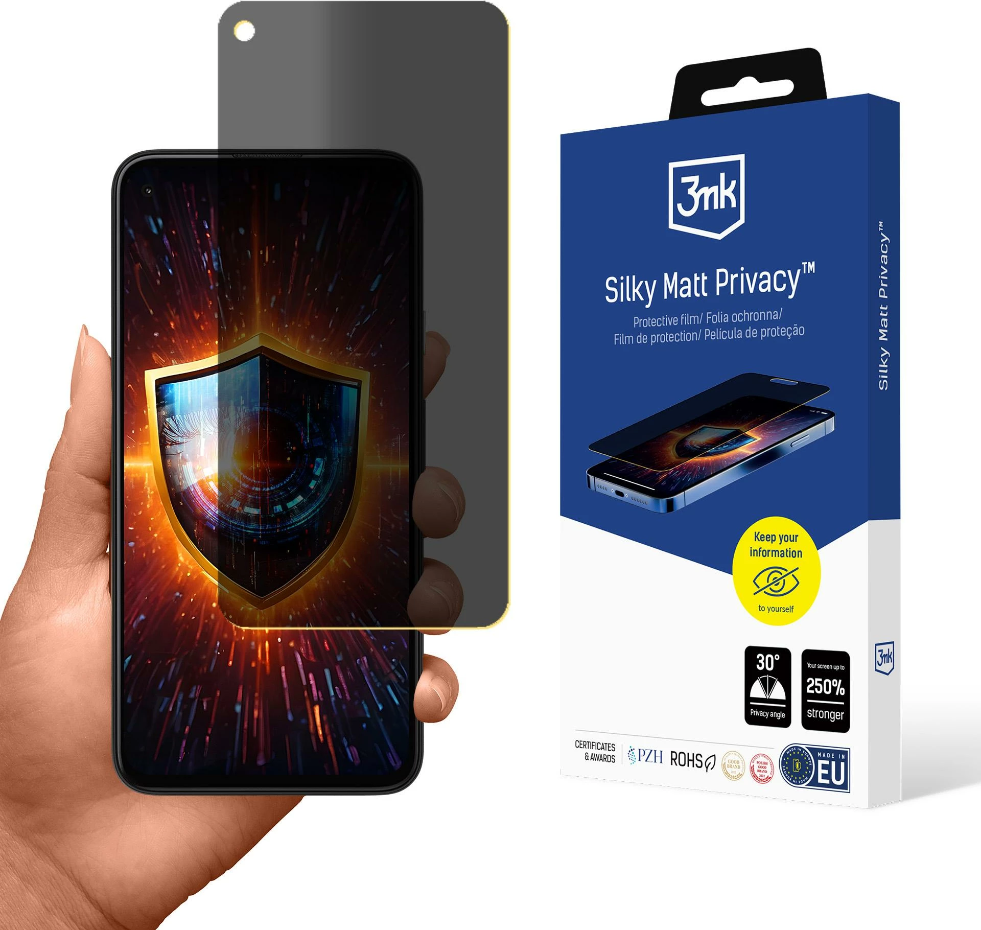 Mbrojtës ekrani privatësie 3mk Silky Matt Privacy për Google Pixel 4A, Mat