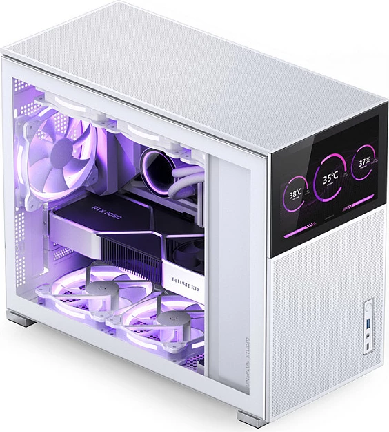 Kasë Jonsbo D31 MESH Screen, micro-ATX, tempered glass, e bardhë
