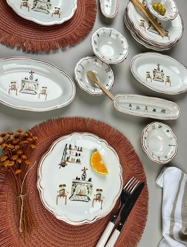 Set mëngjesi 14 pjesësh Hermia Concept, FLY14KAHPRS1059