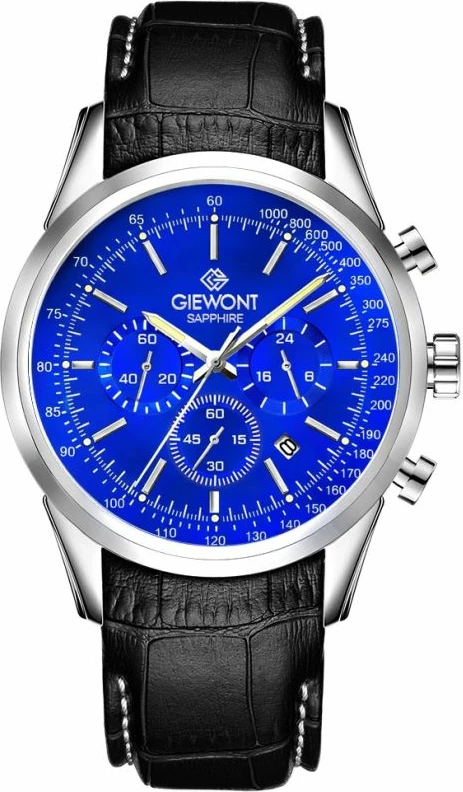 Orë dore meshkuj Giewont GW7650-A3, silver blue, set