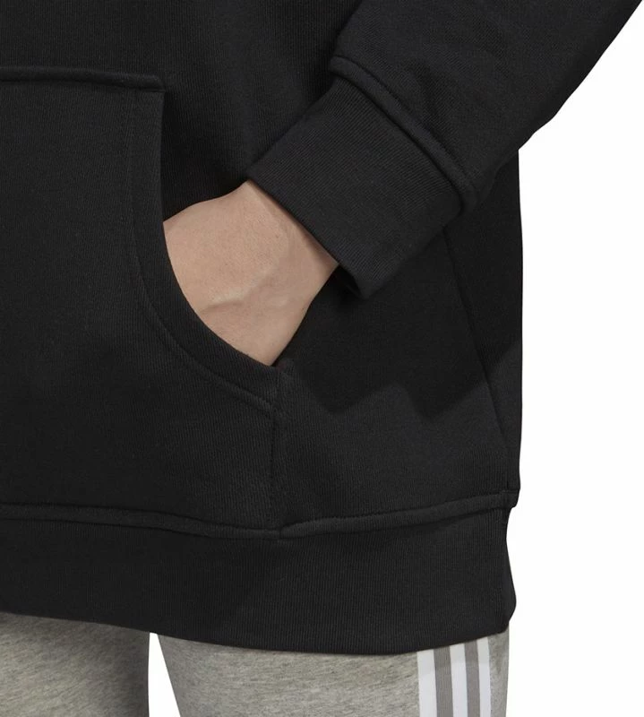 Duks adidas Trefoil Hoodie për Femra, i zi