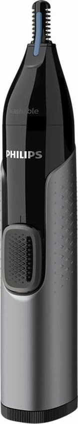 Makinë rroje hunde dhe veshësh Philips Series 3000 NT3650/16, me bateri AA, e larshme, e zezë, set me 2 krehra 3mm/5mm