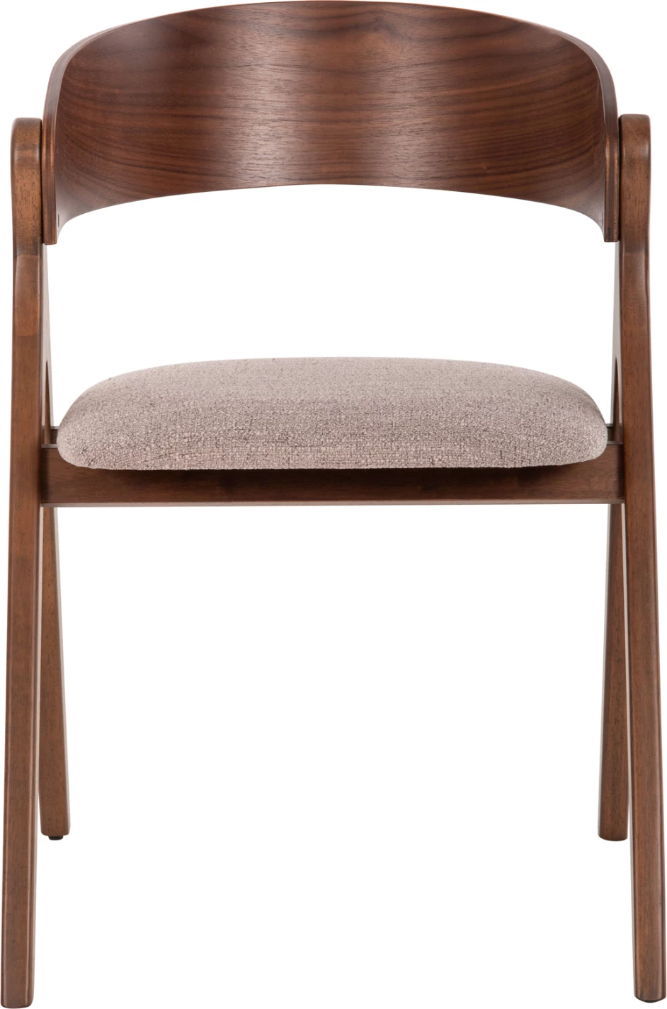 Karrige ngrënieje NEKKER FH9739.02 dru gome ngjyrë arre-bezhë, set prej 2 copë