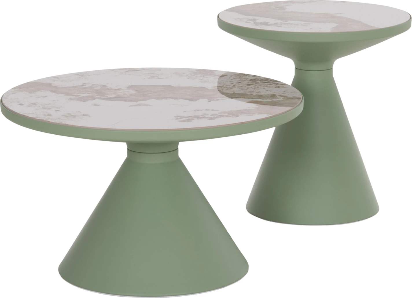 Set prej 2 tavolinash kafeje Lynx