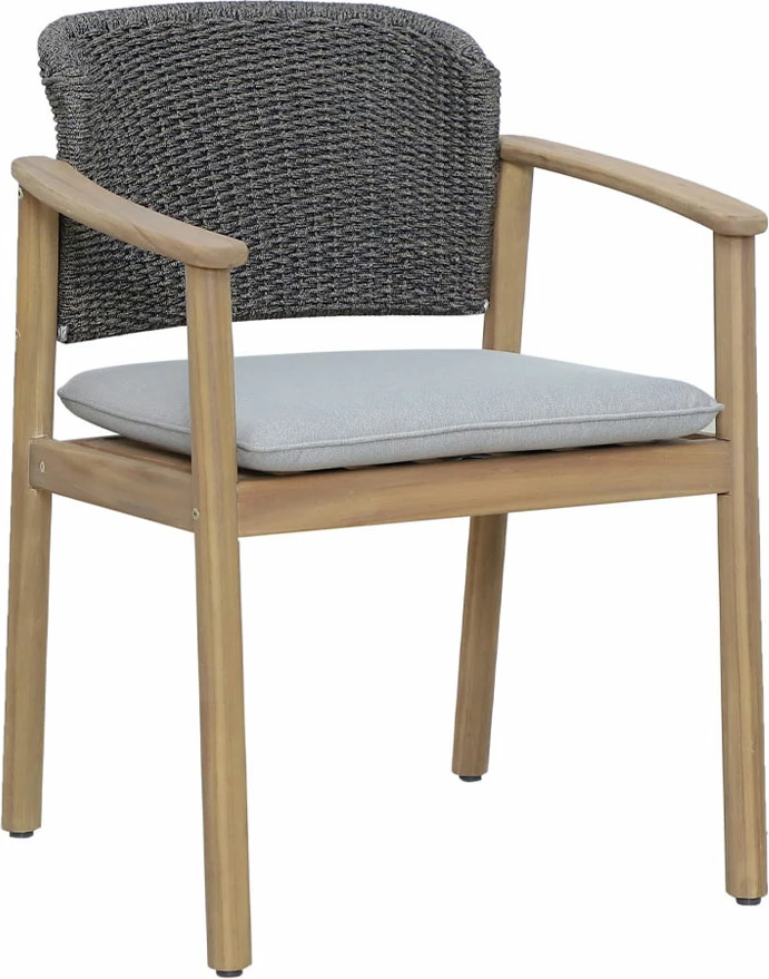 Karrige Freeland me jastëk, ngjyrë natyrale-gri, 62x62.5x80.5