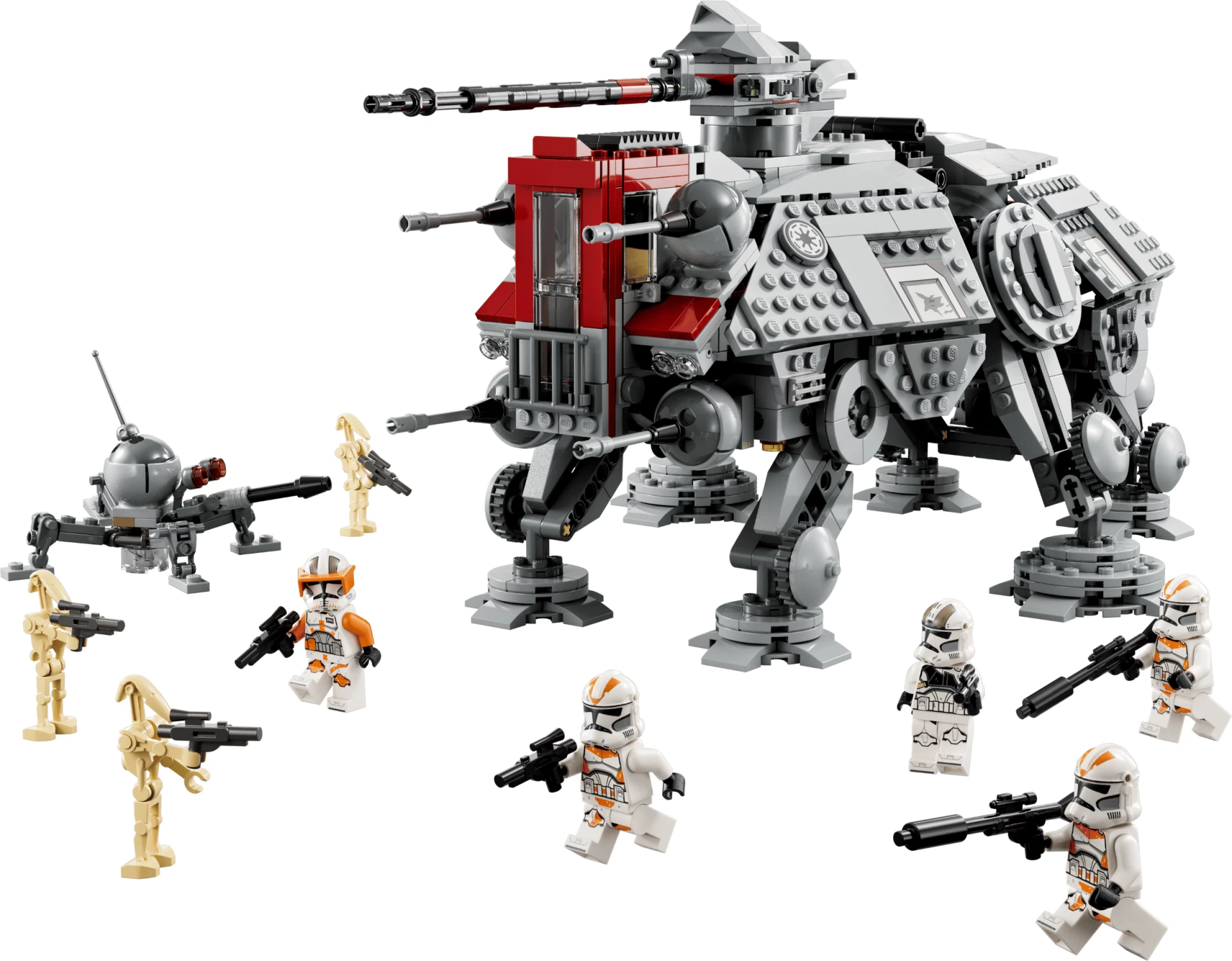 Set LEGO Star Wars AT-TE Walker 75337, 1082 copa, 9+