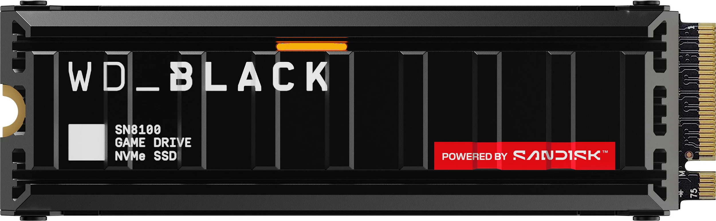 SSD M.2 NVMe WD_BLACK SN8100, 1TB, PCIe 5.0 x4, me heatsink, i zi