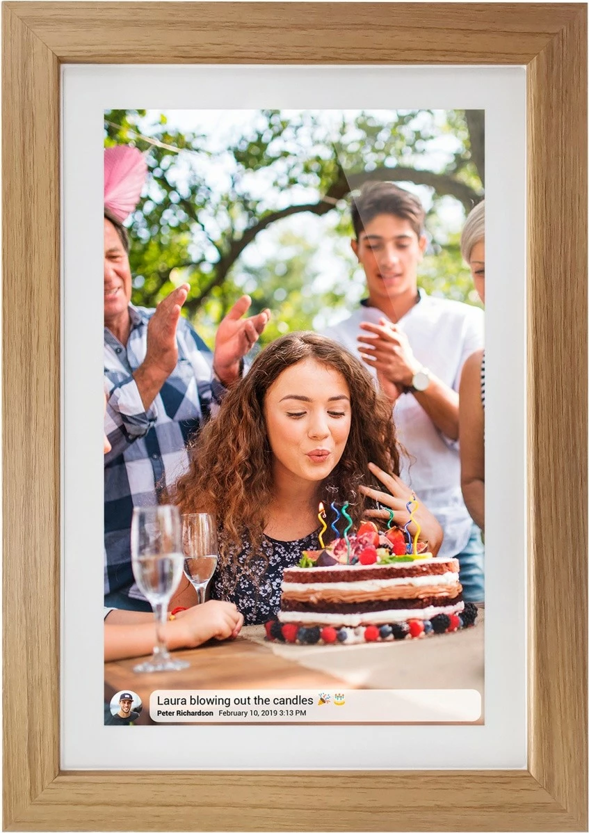 kornizë digjitale Sencor SDF 1083 OAK WiFi 10.1\" IPS Touch 1280x800 4.6GB Wi‑Fi microSD, ngjyrë dru