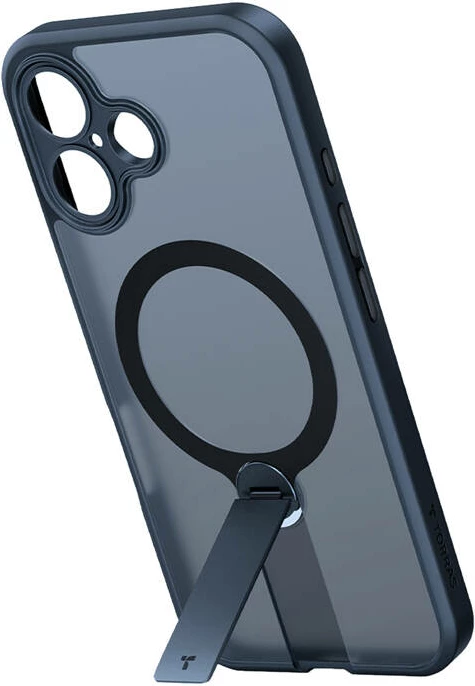 Mbështjellës Torras Pstand Spin për iPhone 16 Plus, i zi