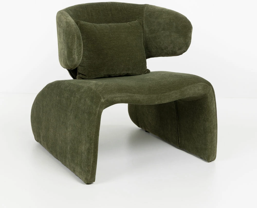 Fotel Enigma, ngjyrë ulliri, 73x78x44cm