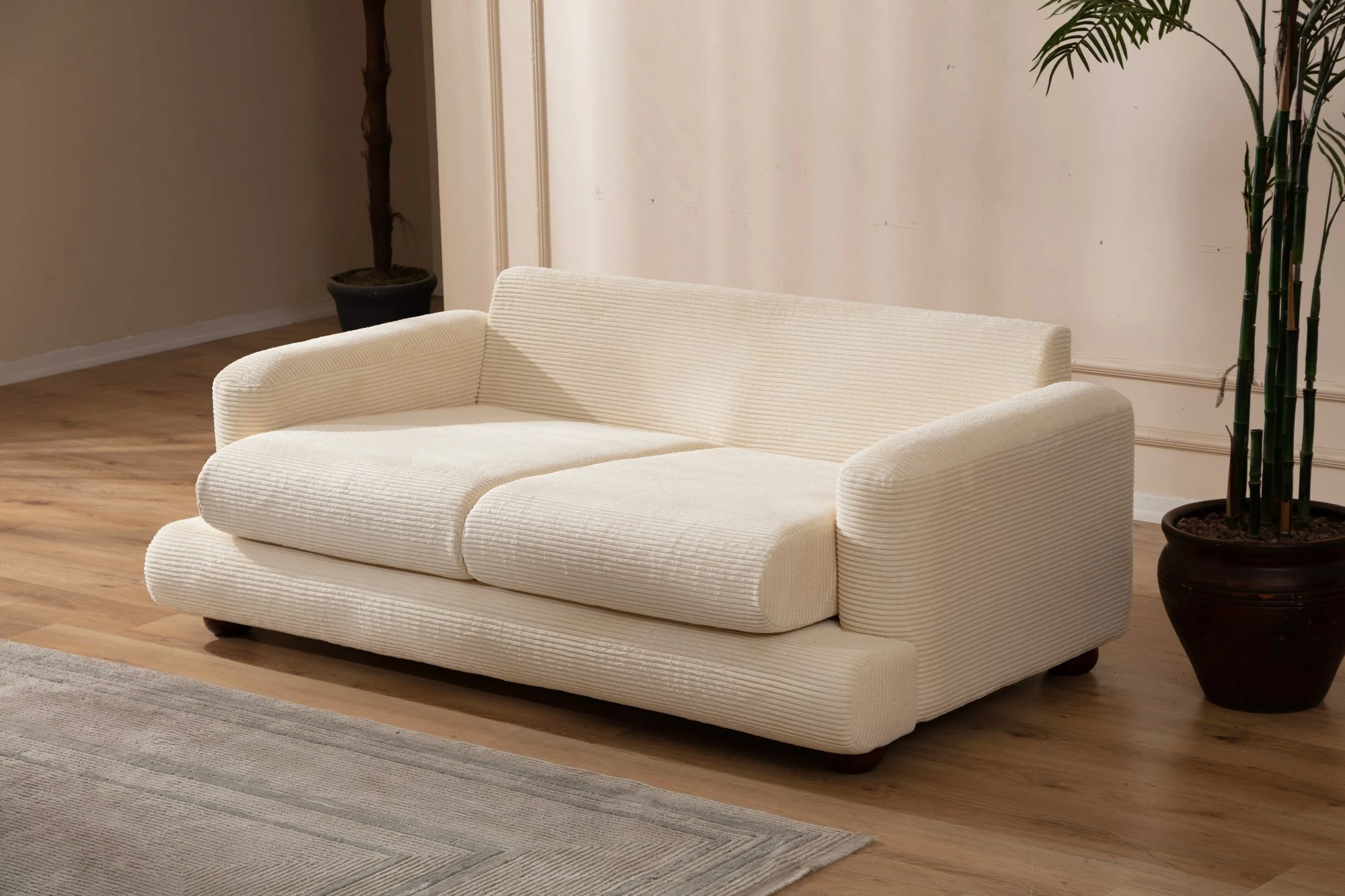 Divan dy ulëse Atelier del Sofa, River, bezhë