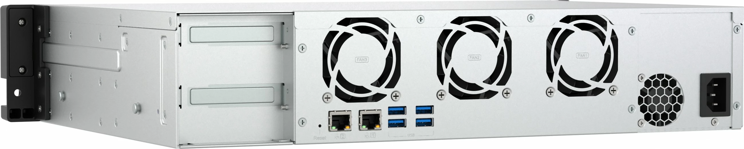 NAS QNAP TS-855eU-8G, 8-bay, Intel Atom C5125, 8GB RAM, 2x2.5GbE, Rackmount, e zezë