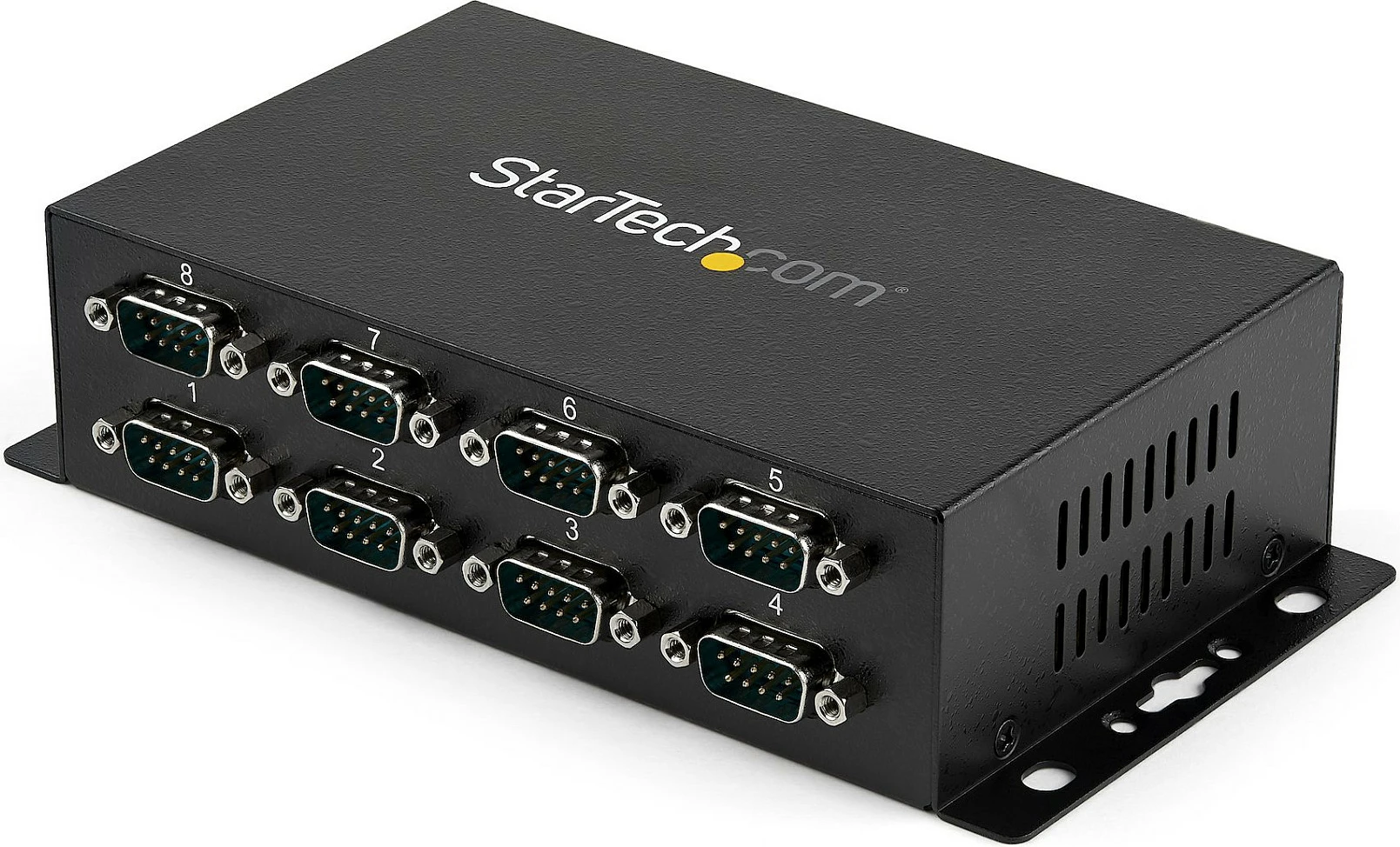Hub adaptor USB në RS232 StarTech ICUSB2328I, 8x DB9, USB 2.0 Type-B, DIN Rail/Wall Mount, çelik, i zi