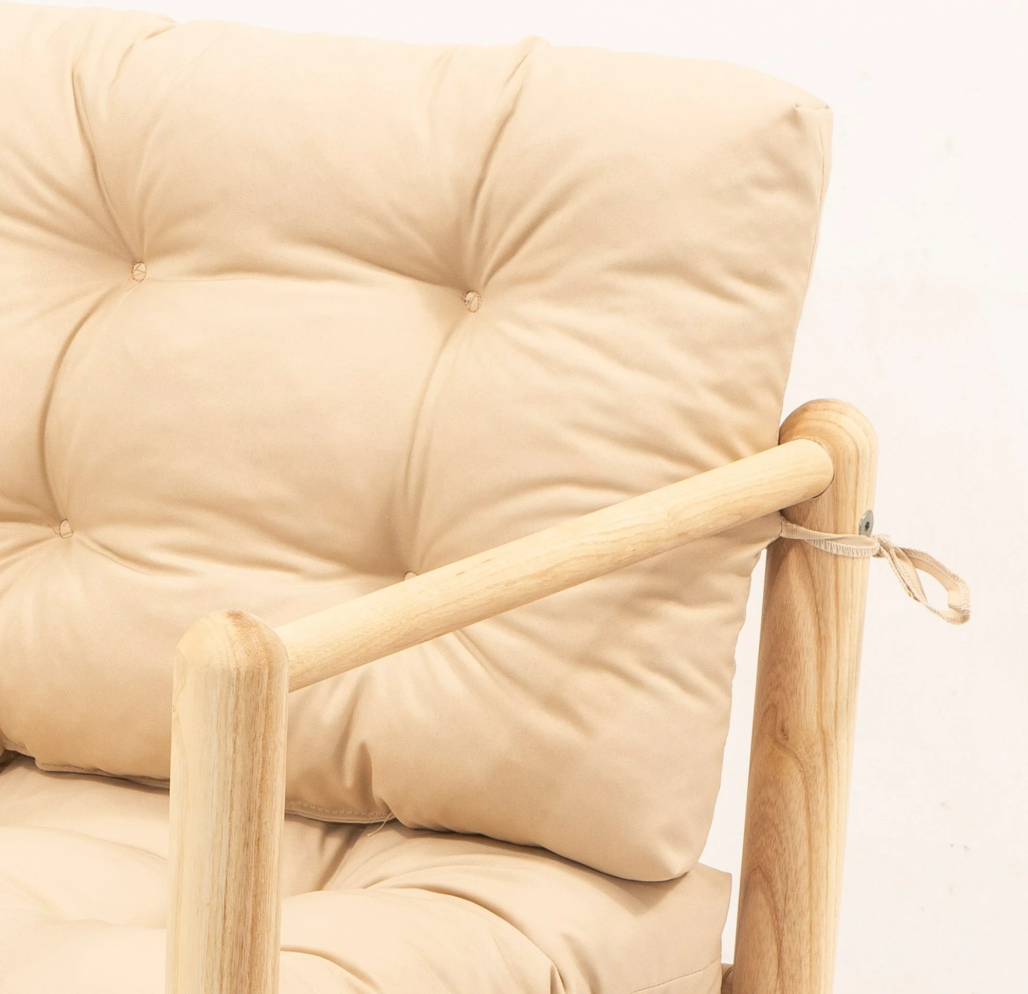 Tavolinë me karrige për terasë, 4 copë, Skye Decor, My028, natyrale/krem