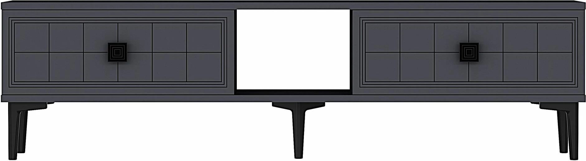 Komodë TV Skye Decor, ngjyrë antracit, 150 cm