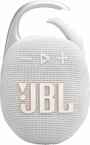 Altoparlant portativ Bluetooth JBL Clip 5, 7 W, Bluetooth 5.3, IP67, deri 15 orë, i bardhë