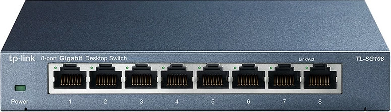 Switch TP-Link 8-Port 10/100/1000Mbps, Desktop, Unmanaged, Gigabit Ethernet