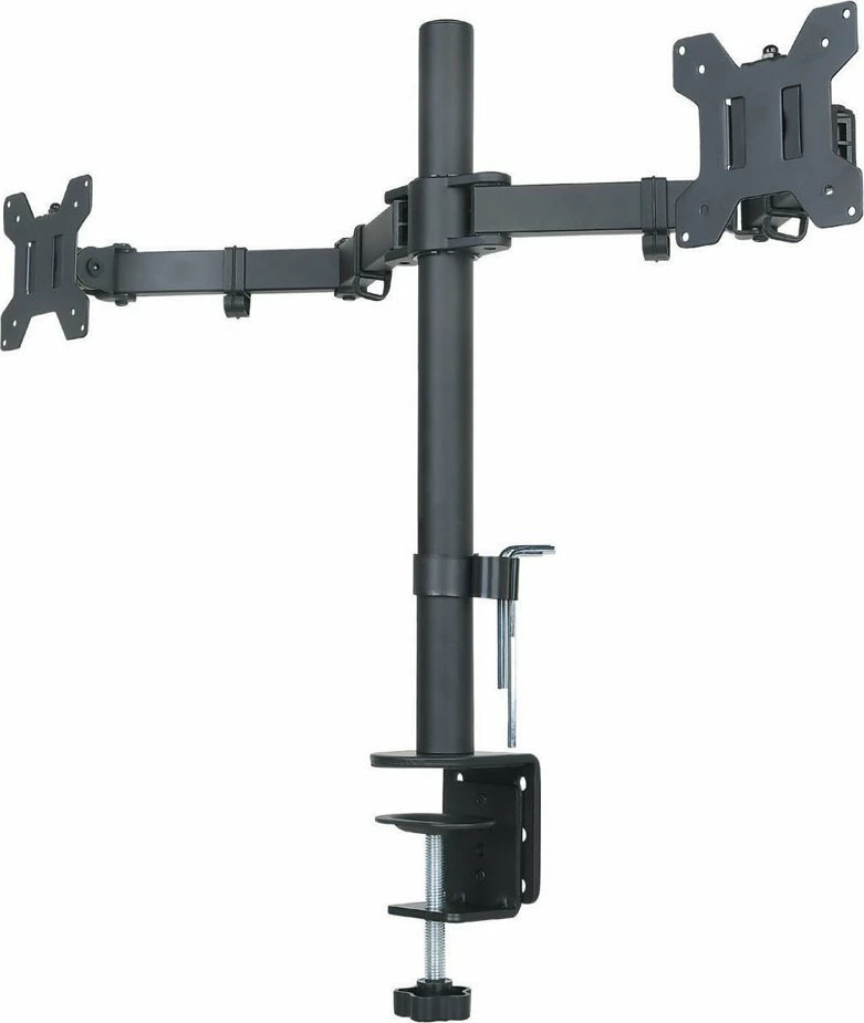 Mbajtës tavoline për 2 monitorë Art L-02N 13"-27", i zi