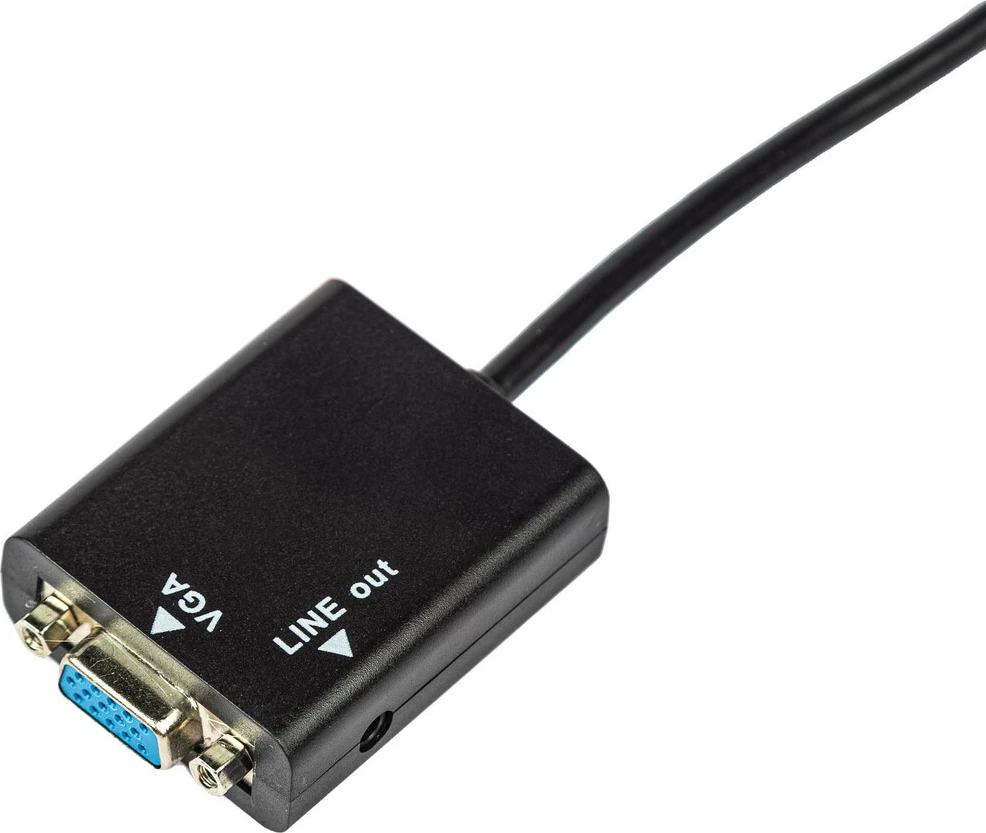 Kabllo pershtates HDMI ne VGA dhe AUX TECH TIME TT24013