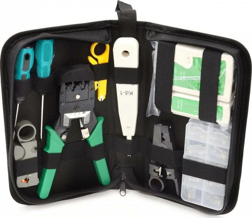 Set veglash rrjeti Geko G30840 RJ45/RJ11, 20 pjesë