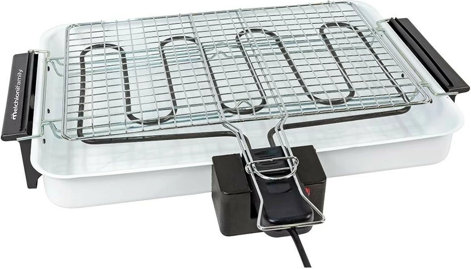 Grill tavoline dhe kopshti Melchioni Spiedina Maxi 118380041, inox, i bardhë