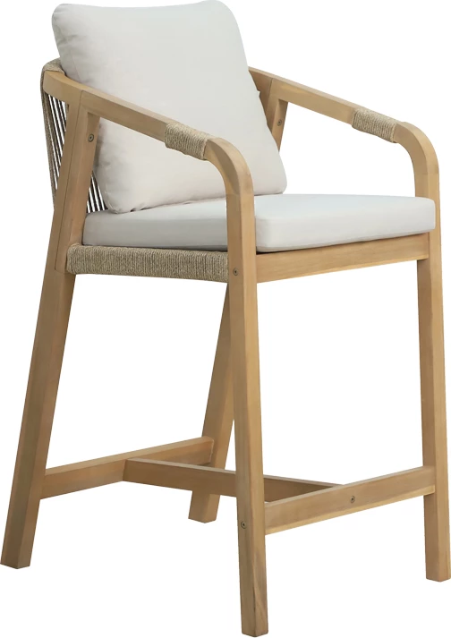 Karrige për bar Luciana dru akacie-bezhë 68x55x97.5cm