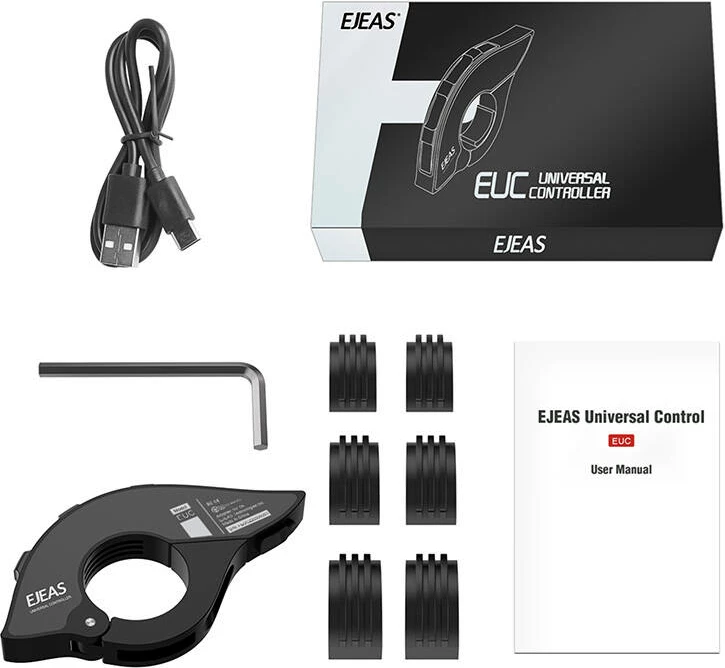 Telekomandë kontrolli për interkom EJEAS EUC, Bluetooth 5.1, IP65, USB-C, e zezë