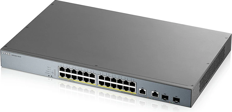 Switch Zyxel GS1350-26HP-EU0101F, Managed, L2, Gigabit Ethernet (10/100/1000), PoE, Rack mounting