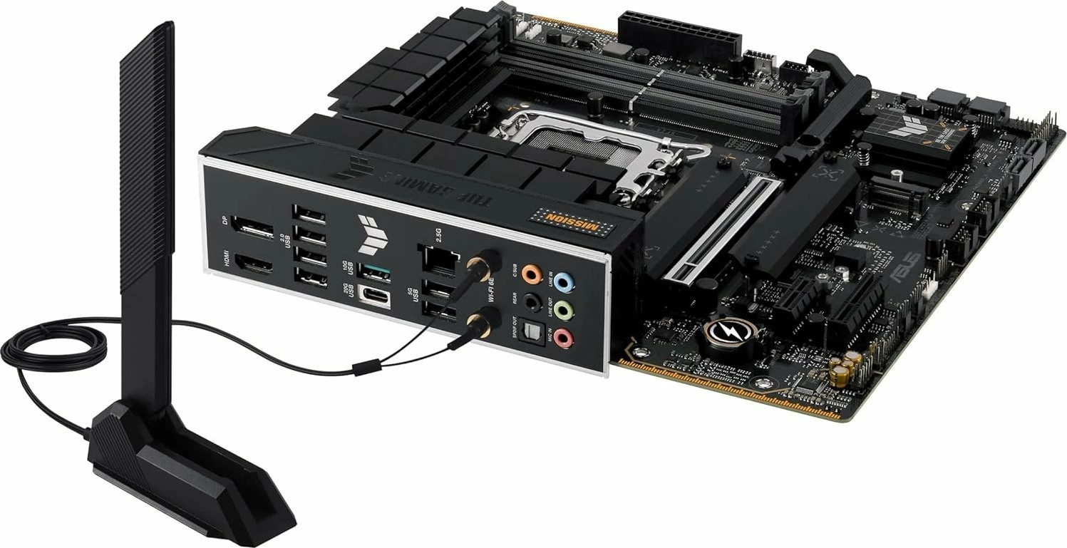 Pllakë amë Asus TUF GAMING B760M-PLUS WIFI II Micro ATX, WiFi 6E, Bluetooth