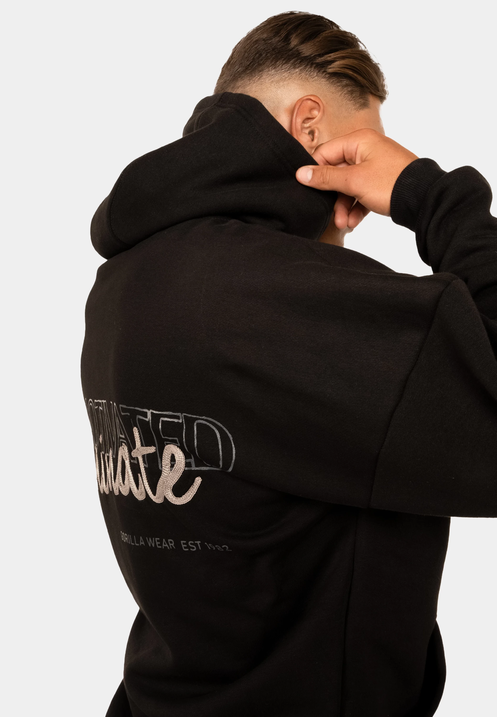 Jordan Oversized Hoodie - Black [Madhësia: M]