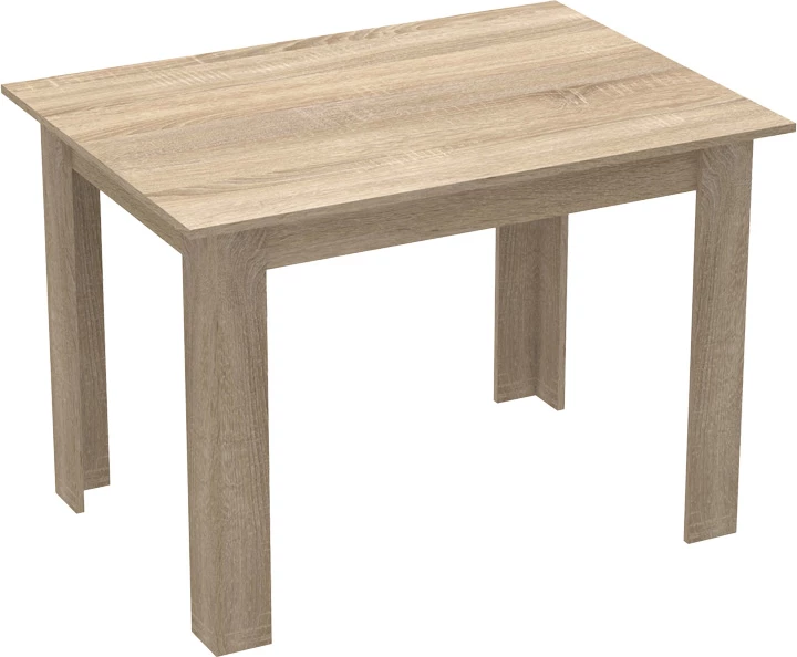 Tavolinë me karrige, set 5 copë, Manka-Aurora I, ngjyrë sonoma-e zezë, 110x80x77cm