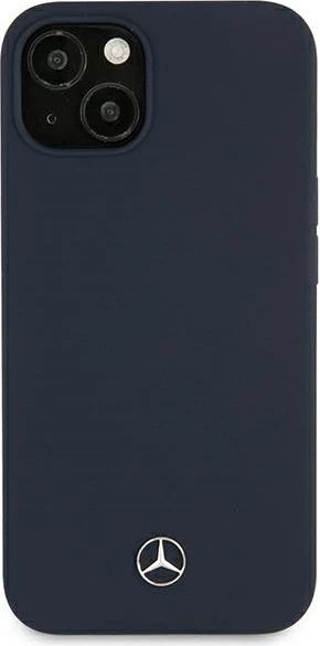 Mbështjellës Mercedes Silicone Line për iPhone 13 mini, 5.4", granat/navy