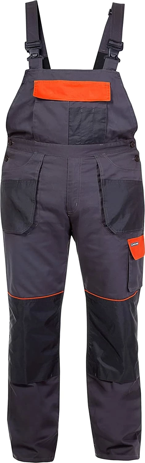 Pantallona pune me mbajtëse LAHTI PRO L4060350, madhësi M (50), EN ISO 13688, grafit-portokalli