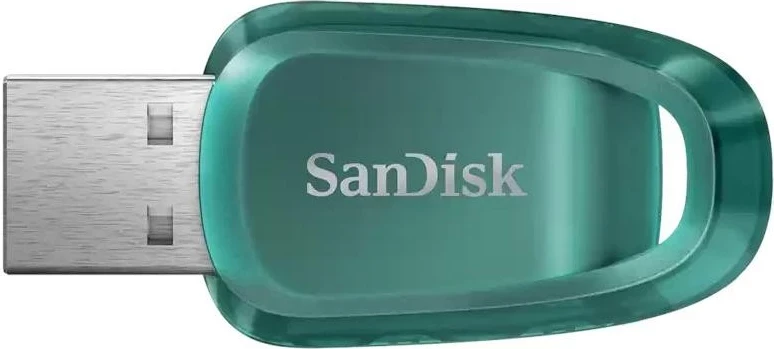 USB SanDisk Ultra ECO, USB 3.2, 100MB/s, 256GB, e gjelbër