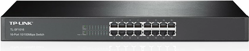Switch TP-Link TL-SF1016, 16 porte, Rackmount, Fast Ethernet