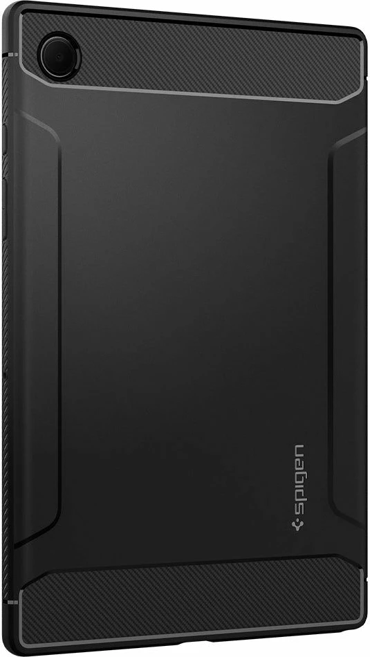 Mbështjellës tablet Spigen Rugged Armor për Samsung Galaxy Tab A8 10.5", TPU, standardi MIL-STD 810G, e zezë mat