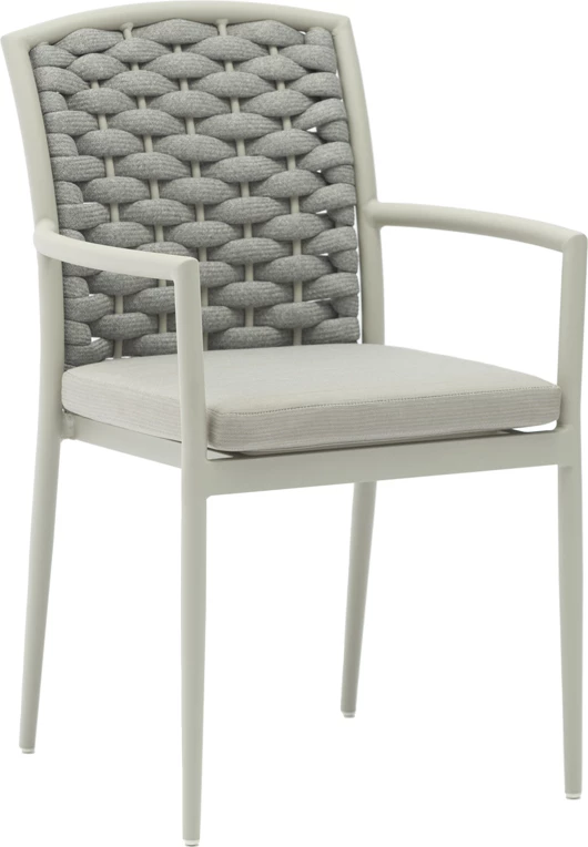 Tavolinë me karrige Nares-Moritz A, 7 copë,, alumin dhe dru, ngjyrë natyrale, 180x90x72.5cm