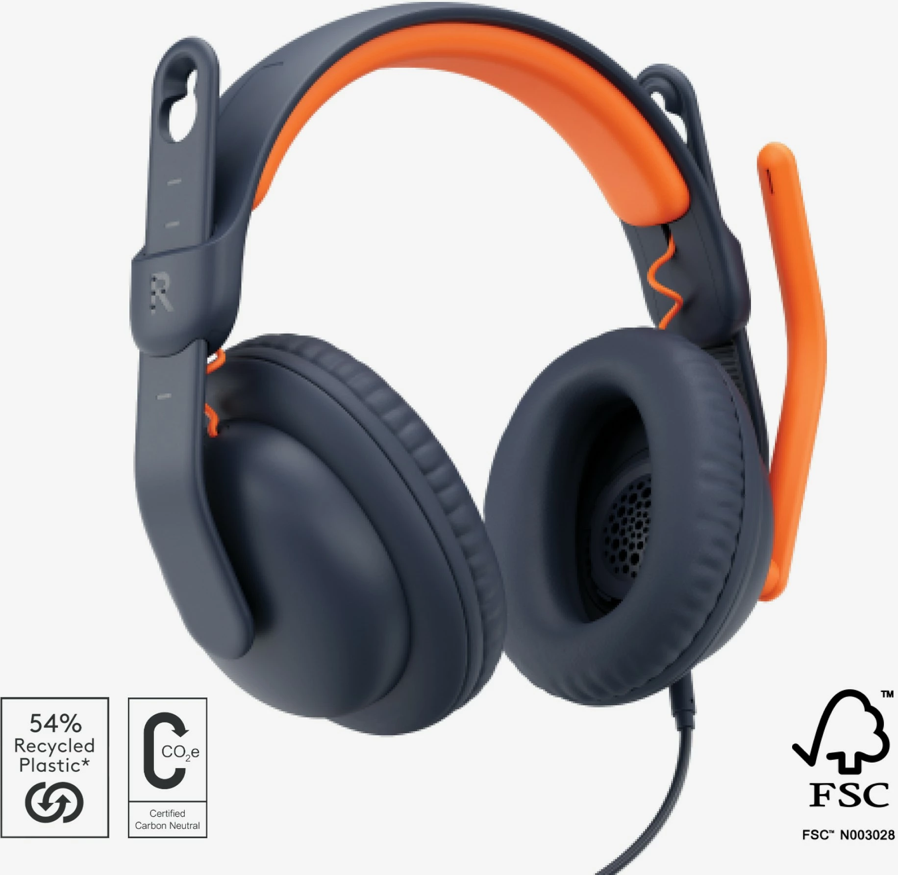 Kufje Logitech Zone Learn, USB Type-C, për fëmijë, ngjyrë blu