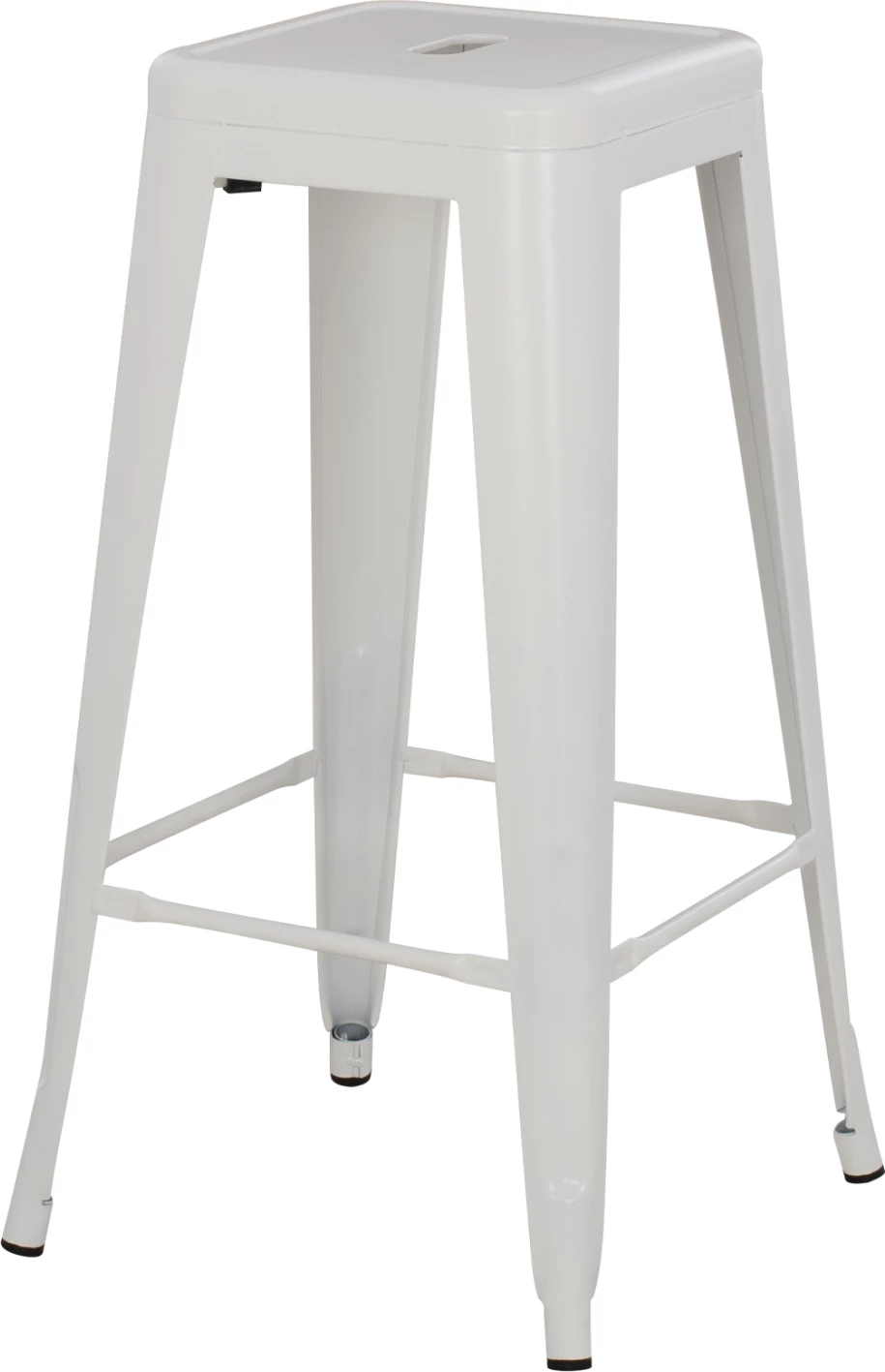 Karrige për bar MELITA-PRO FH8642.41 metalike, ngjyrë e bardhë mat, 43x43x78H cm