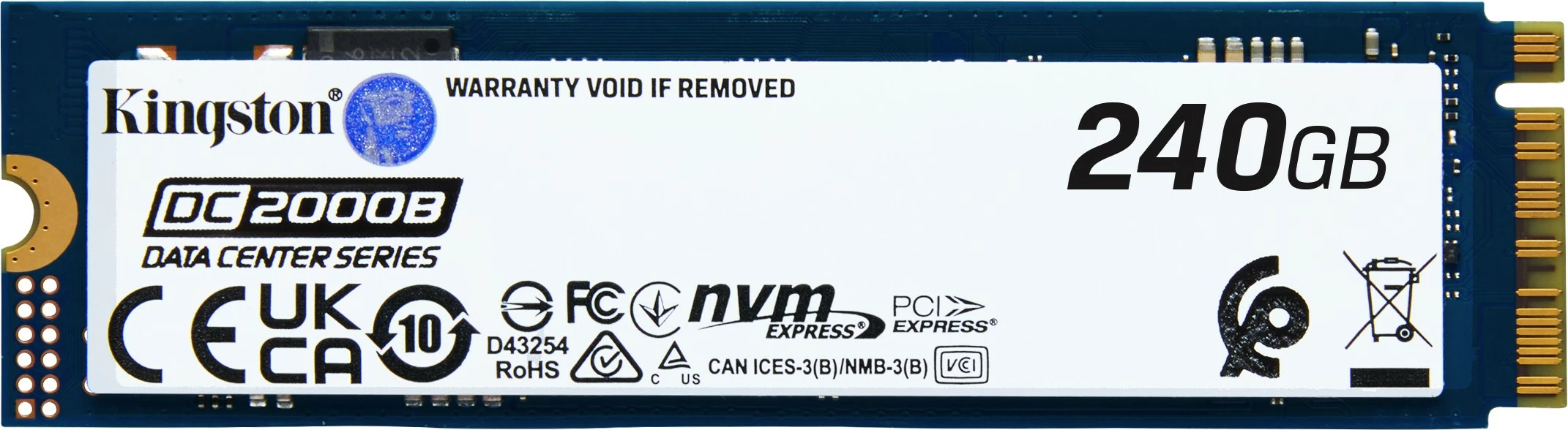 SSD Kingston DC2000B 240 GB PCIe 4.0 M.2, 4500 MB/s