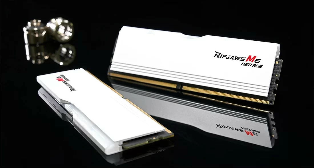 RAM Memorje G.Skill Ripjaws M5 Neo RGB 64GB (2x32GB) 6000MHz bardhë