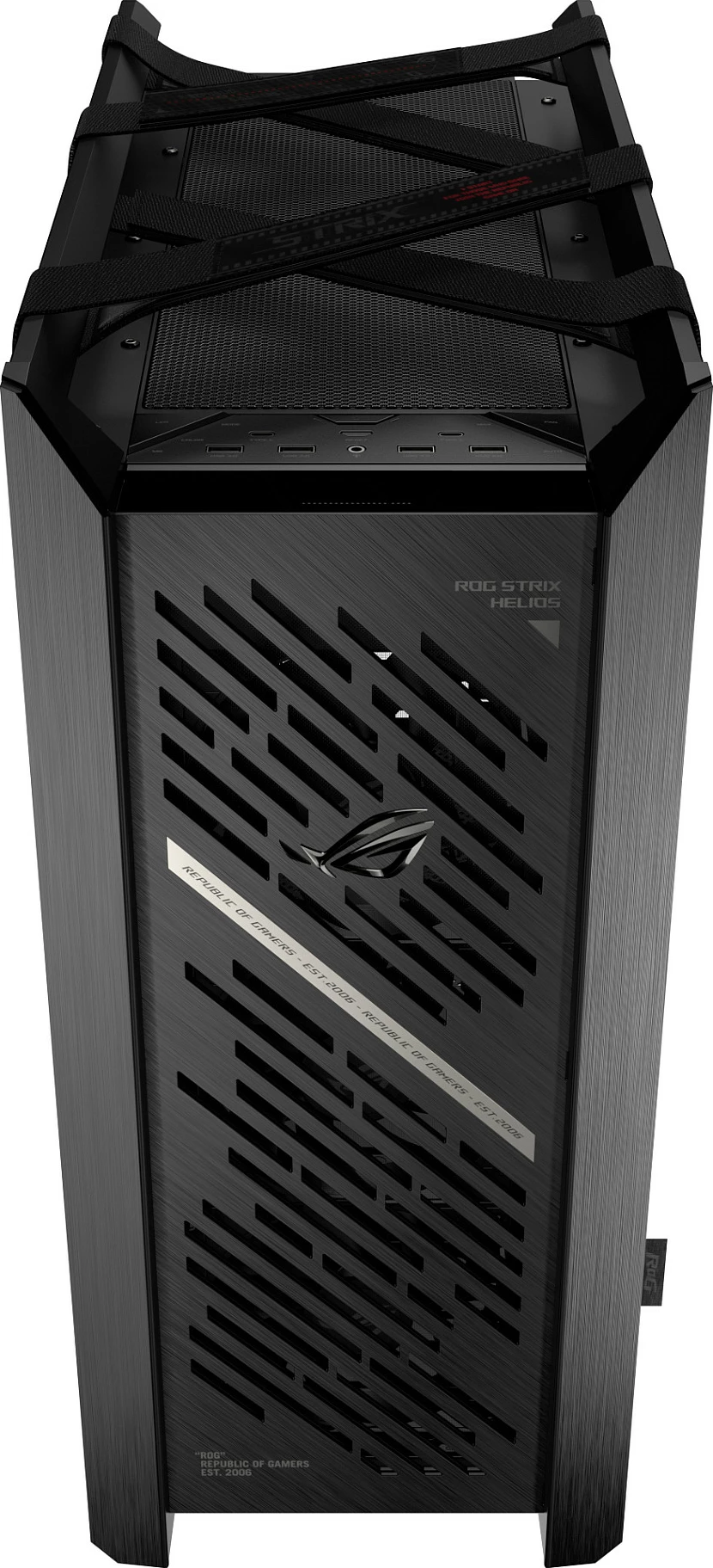 Kasë ASUS ROG Strix Helios II GX601S, Midi Tower, Tempered Glass, RGB, e zezë