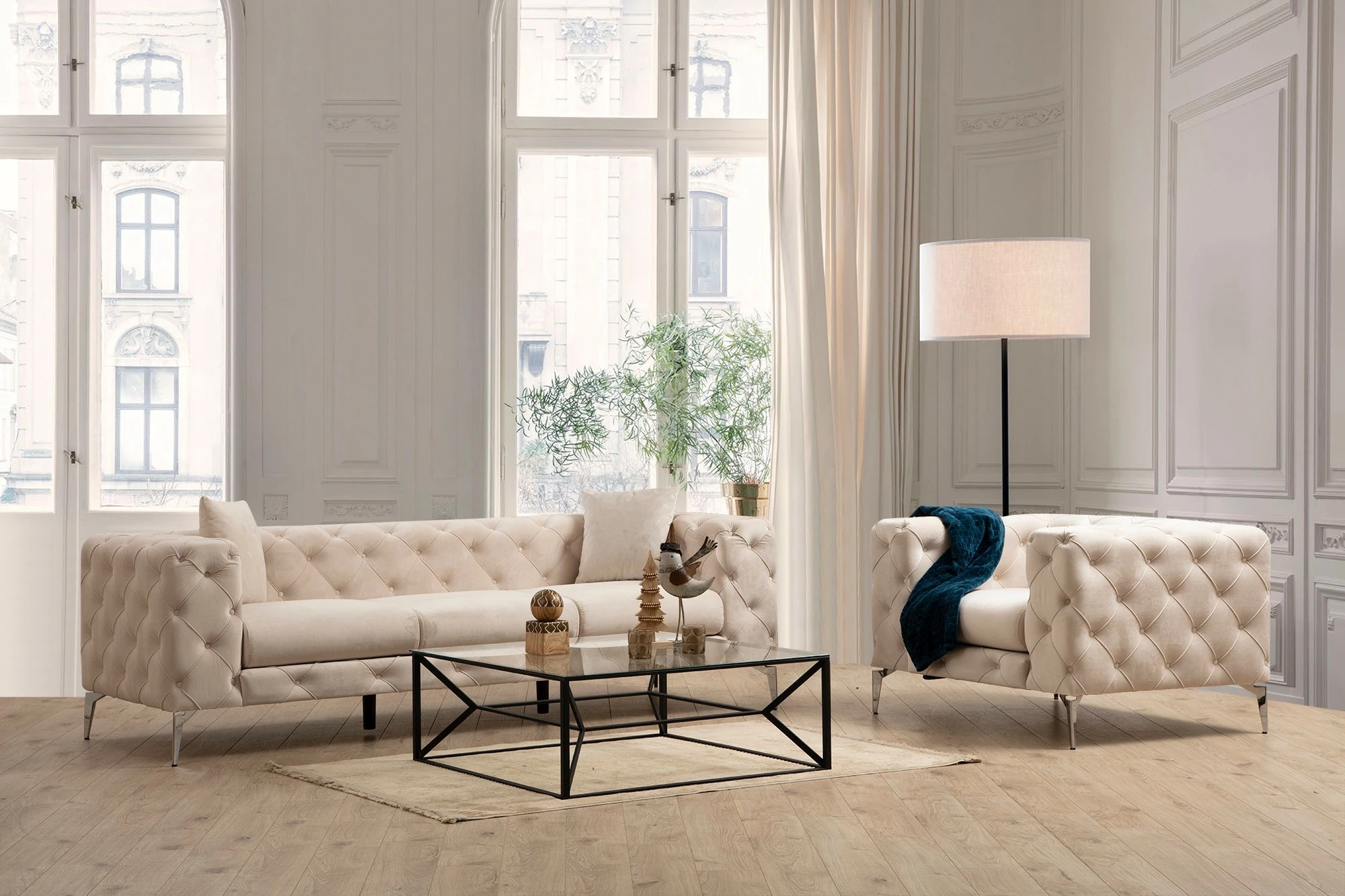 Divan treshe Atelier del Sofa, Como, ecru