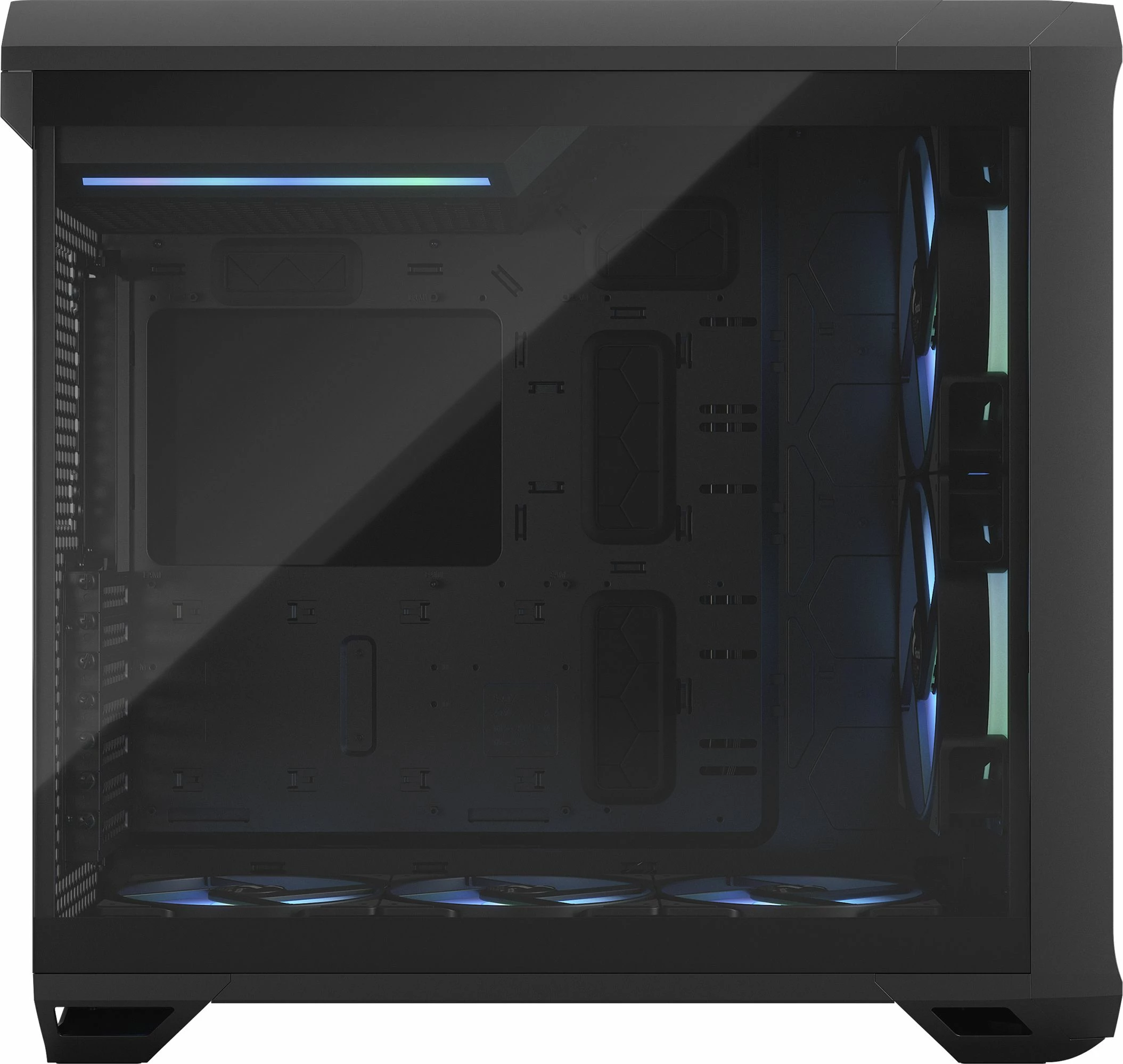 Kasë Fractal Design Torrent RGB TG Light Tint FD-C-TOR1A-04, Full Tower, e zezë