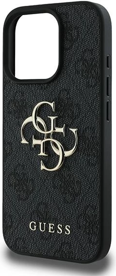 Mbështjellës Guess 4G Big Logo për iPhone 16 Pro, 6.3", i zi