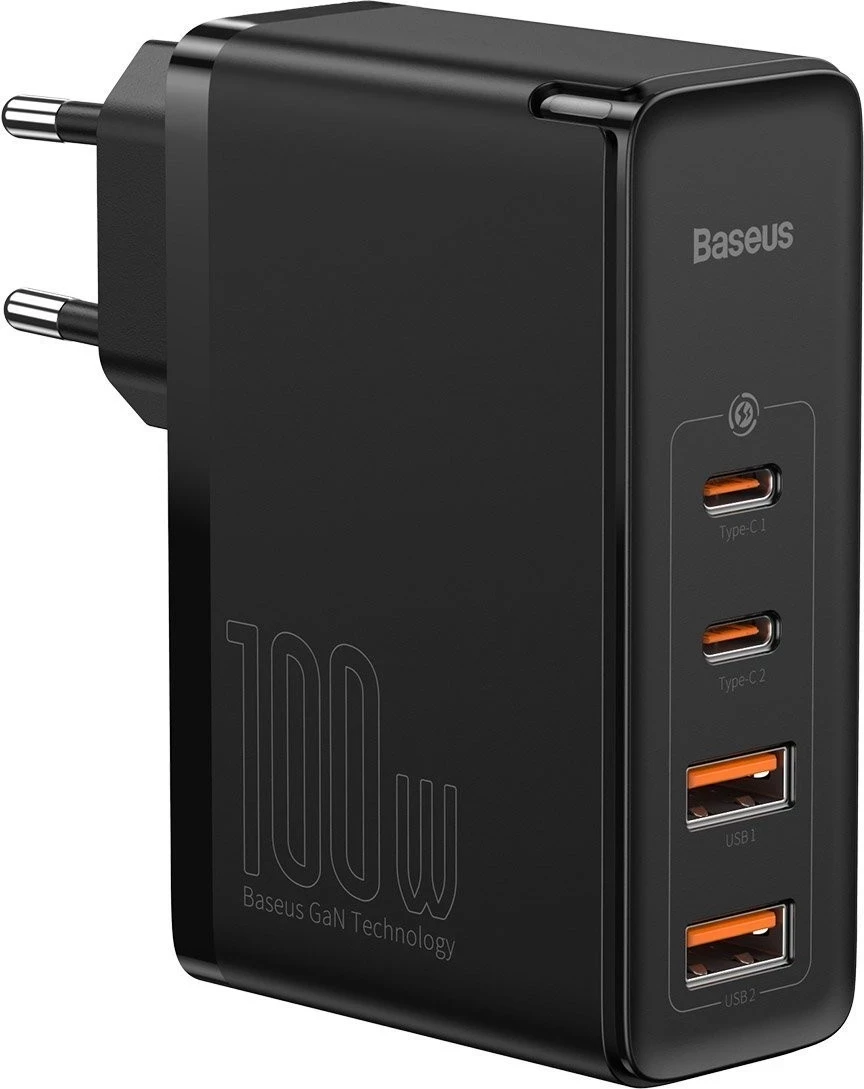 Karikues Baseus GaN2 Pro, 2x USB + 2x USB-C, 100W, EU, i zi